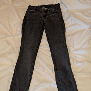 7 For All Mankind Skinny Black Jeans